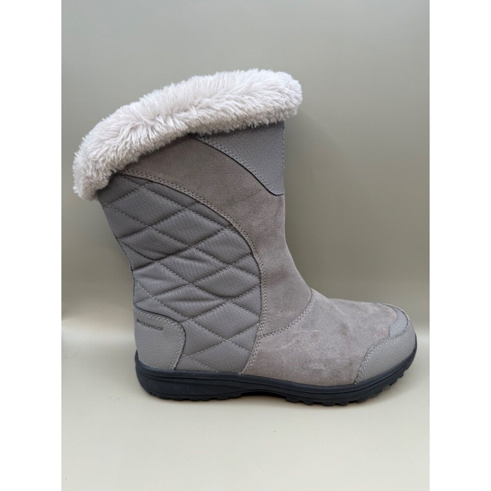 Columbia Ice Maiden II Womens Snow Boots Graphite Grey Size 8 Waterproof